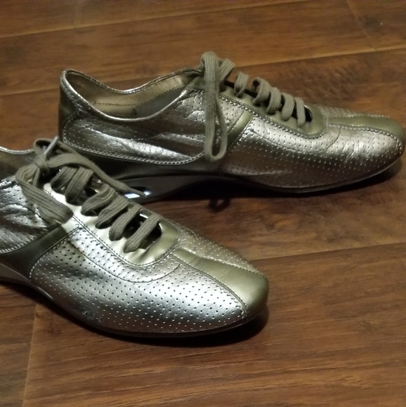 cole haan gold sneakers